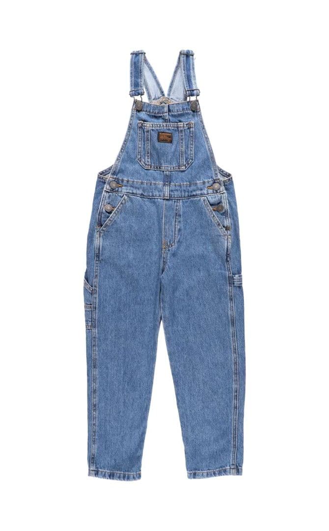 Klassisk blå hängselbyxa i denim