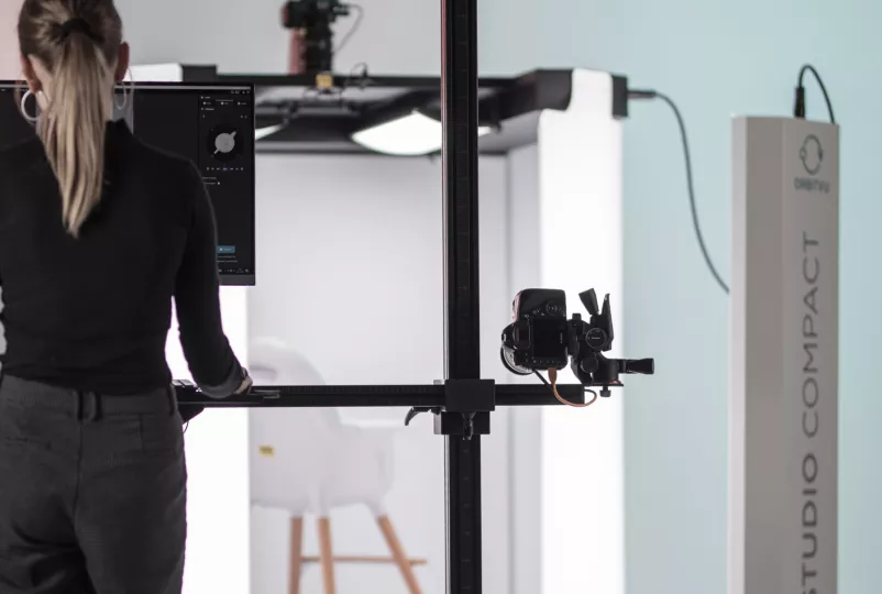 Kamerapositionering i Alphastudio Compact