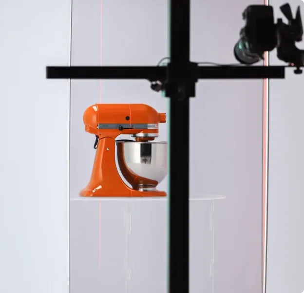 Produktbild av orange KitchenAid-köksmaskin